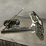 Подставка под благовония из эпоксидной смолы с цветами черная Epoxy Resin Flowers Incense Stand Black варинант исполнения - 4 | Loft Concept в Кирове