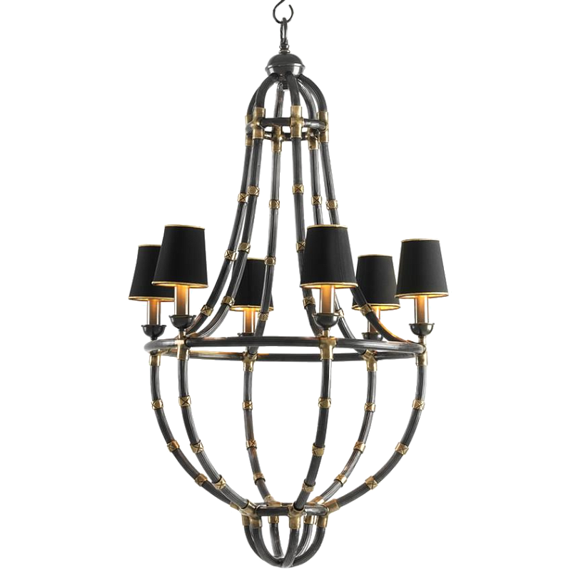 Люстра Chandelier Moreaux L Bronze Темная бронза Черный в Кирове | Loft Concept 