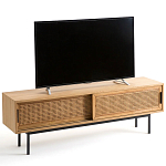 ТВ-тумба с плетеным декором Tate Wicker TV Stand варинант исполнения - 6 | Loft Concept в Кирове