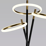 Торшер с 3-мя круглыми светодиодными лампами на черной триноге Underlining варинант исполнения - 3 | Loft Concept в Кирове