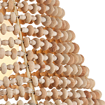Подвесной светильник в форме колокола из деревянных бусин Wooden Beads варинант исполнения - 2 | Loft Concept в Кирове
