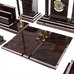 Настольный письменный набор из природного камня обсидиана с декором в виде Коня Team leader варинант исполнения - 4 | Loft Concept в Кирове