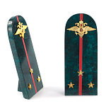 Сувенир Погон МВД из натурального камня змеевик Souvenir Epaulets варинант исполнения - 3 | Loft Concept в Кирове