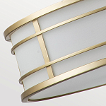 Подвесной светильник цвета латунь с белым матовым плафоном с геометрическим рисунком Feiss варинант исполнения - 6 | Loft Concept в Кирове