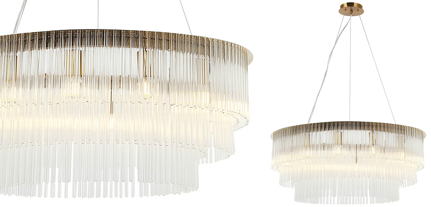 Люстра Harrison Chandelier gold 12 lamp Люстра Harrison Chandelier gold 12 lamp - Loft-Concept в Кирове