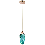 Подвесной светильник Soar Hanging Lamp Brass Emerald Изумрудный варинант исполнения - 2 | Loft Concept в Кирове