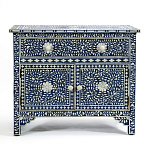 Комод инкрустация костью ORIENTAL Indian синий орнамент варинант исполнения - 1 | Loft Concept в Кирове