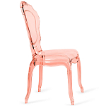 Прозрачный стул розовый LOUIS GHOST CHAIR Pink варинант исполнения - 3 | Loft Concept в Кирове