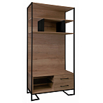 Стеллаж под TV в стиле лофт с открытыми полками и ящиками Urban Style Space варинант исполнения - 1 | Loft Concept в Кирове