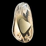 Бра овальное из стекла с золотым элементом Flow Texture  варинант исполнения - 3 | Loft Concept в Кирове