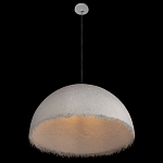 Подвесной светильник в форме купола белого цвета с ажурной бахромой Tactile Line варинант исполнения - 5 | Loft Concept в Кирове