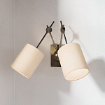 Бра с двумя тканевыми абажурами в форме цилиндра Prerequisites варинант исполнения - 3 | Loft Concept в Кирове