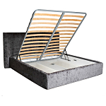 Кровать двуспальная серая с подъемным механизмом  Selecting the Best варинант исполнения - 2 | Loft Concept в Кирове