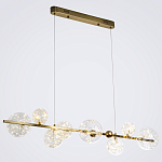 Дизайнерская линейная люстра с гирляндой внутри стеклянных плафонов Iona Garland Chandelier варинант исполнения - 2 | Loft Concept в Кирове
