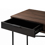 Стол рабочий в стиле лофт с ящиком и нишей для хранения Urban Style Space 2 варинант исполнения - 4 | Loft Concept в Кирове