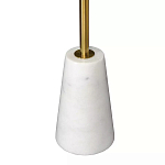 Кофейный столик с круглой столешницей на белом мраморном основании Original Foundation варинант исполнения - 5 | Loft Concept в Кирове