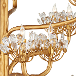 Люстра золотая в виде растения Golden Flower Glade варинант исполнения - 1 | Loft Concept в Кирове