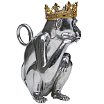 Статуэтка обезьяна в короне серебряная Golden Monkey варинант исполнения - 4 | Loft Concept в Кирове