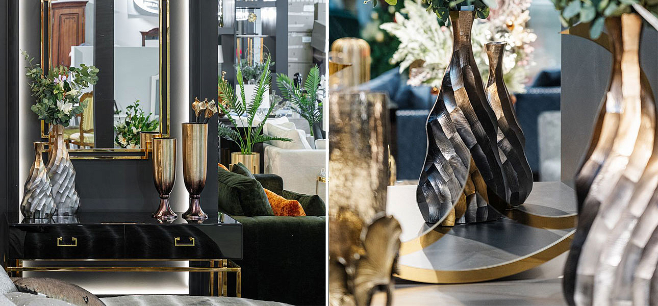 Ваза Top black and gold Ваза Top black and gold - Loft-Concept в Кирове
