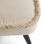 Кресло с декором бахрома Linen Fringe Chair Beige варинант исполнения - 6 | Loft Concept в Кирове