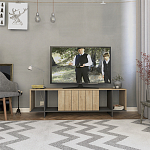 ТВ-тумба с откидной дверцей и 4-мя полками ZITANO TV STAND OAK варинант исполнения - 1 | Loft Concept в Кирове