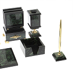 Настольный письменный набор из нефрита в подарочной коробке Victorious варинант исполнения - 5 | Loft Concept в Кирове