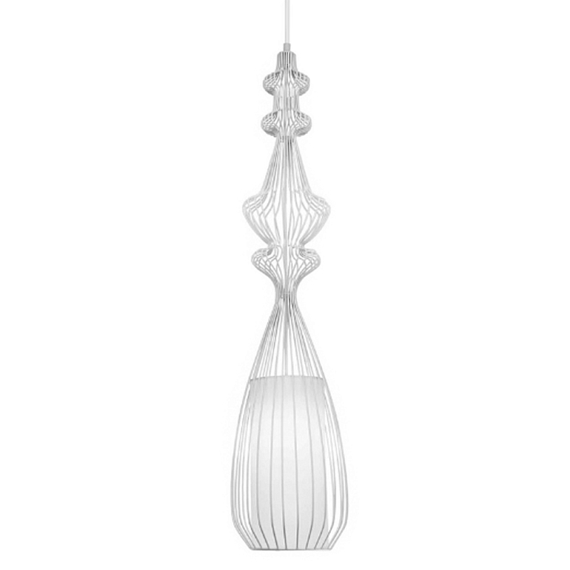 Подвесной светильник Wire Dream Pendant 1 Белый Белый Подвесной светильник Wire Dream Pendant 1 Белый Белый в Кирове | Loft Concept