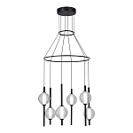 Люстра светодиодная с 6-ю сферическими стеклянными плафонами Splatter варинант исполнения - 1 | Loft Concept в Кирове