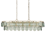 Люстра овальной формы с каскадом из декоративных элементов Harmony of Light варинант исполнения - 3 | Loft Concept в Кирове