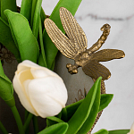 Декоративная ваза из фарфора с бронзовыми вставками Eden Garden варинант исполнения - 5 | Loft Concept в Кирове