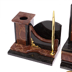 Настольный письменный набор из лемезита и змеевика с декором в виде Орла в подарочной упаковке Successful Leader варинант исполнения - 5 | Loft Concept в Кирове