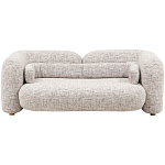 Дизайнерский двухместный диван с мягкими спинкой и подлокотниками бежевый Madelaine Sofa Beige варинант исполнения - 1 | Loft Concept в Кирове