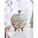 Шкатулка голубого цвета с цветочными орнаментами Blue Garden варинант исполнения - 7 | Loft Concept в Кирове