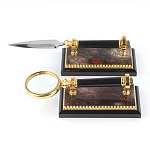 Настольный письменный набор из яшмы и долерита с декором Двуглавый орел Manager Organizer варинант исполнения - 5 | Loft Concept в Кирове