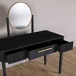 Туалетный Стол с зеркалом Primo Черный дуб варинант исполнения - 7 | Loft Concept в Кирове