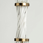 Подвесной светильник с цилиндром из прозрачных стеклянных трубок Nembus варинант исполнения - 7 | Loft Concept в Кирове