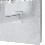 Бра серебряное с фактурным прозрачным абажуром Optical Crystal варинант исполнения - 2 | Loft Concept в Кирове