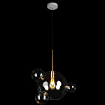 Подвесной светильник со стеклянными плафоном в виде шара и золотыми деталями & Coombes варинант исполнения - 2 | Loft Concept в Кирове