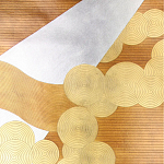 Обои ручная роспись в стиле Арт-деко Namban Colourway SC-290 on Deep Rich Gold gilded paper варинант исполнения - 1 | Loft Concept в Кирове