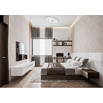 Потолочный светильник овальной формы белого цвета с 7-ю лампами Lunar Pebbles варинант исполнения - 12 | Loft Concept в Кирове