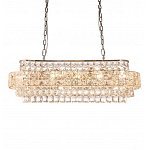 Люстра овальной формы хрустальная в неоклассическом стиле Majesty варинант исполнения - 5 | Loft Concept в Кирове