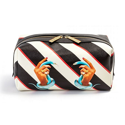 Косметичка Seletti Stripes Hands with Snakes Косметичка Seletti Stripes Hands with Snakes