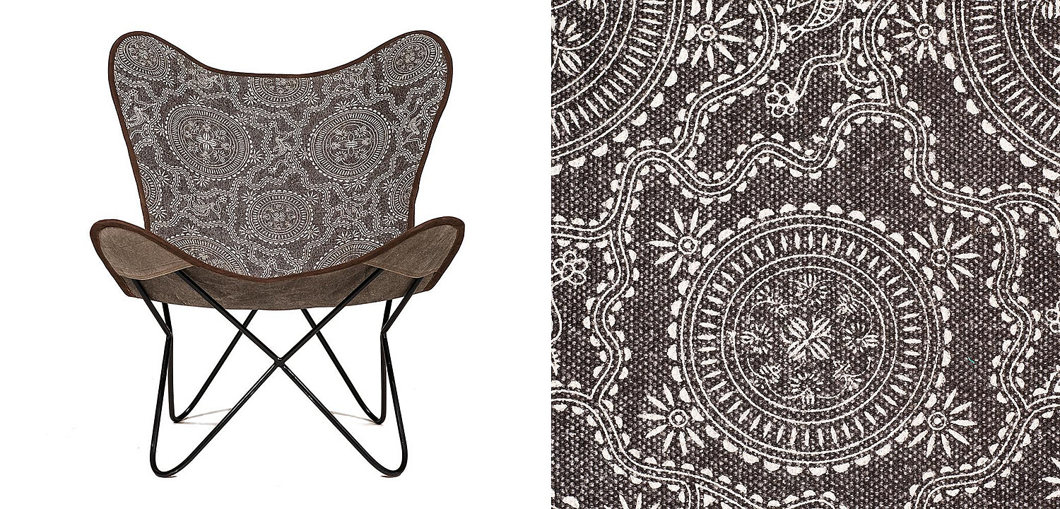 Кресло Indian black and white pattern - Loft-Concept в Кирове