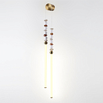 Бра с 2-мя вертикальными акриловыми светодиодными трубками и декоративными шариками PEARLS Suspension варинант исполнения - 1 | Loft Concept в Кирове