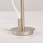 Настольная лампа белым изогнутым плафоном на круглой подставке Luke Lampco Tracer Lamp варинант исполнения - 11 | Loft Concept в Кирове