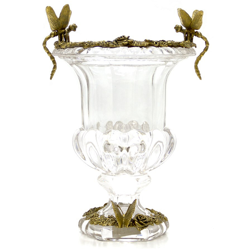 Ваза Transparent Goblet Прозрачный (Transparent) Бронза Ваза Transparent Goblet Прозрачный (Transparent) Бронза в Кирове | Loft Concept