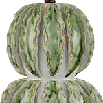 Настольная лампа с фактурным основанием с сочетании белого и зеленого цветов Festoon варинант исполнения - 1 | Loft Concept в Кирове