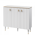 Консоль с дверками и белым рельефным фасадом Expanses of Beauty варинант исполнения - 1 | Loft Concept в Кирове