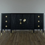 Большой Комод-буфет Elsa Dreams Black с ящиками варинант исполнения - 3 | Loft Concept в Кирове