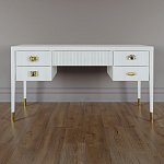 Письменный стол с 4-мя ящиками Elsa Dreams White варинант исполнения - 6 | Loft Concept в Кирове